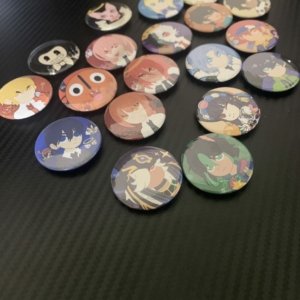 Fandom/Anime Pin Back Buttons